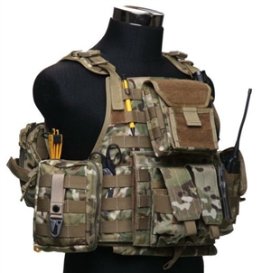 Great defense with molle plate carrier vest